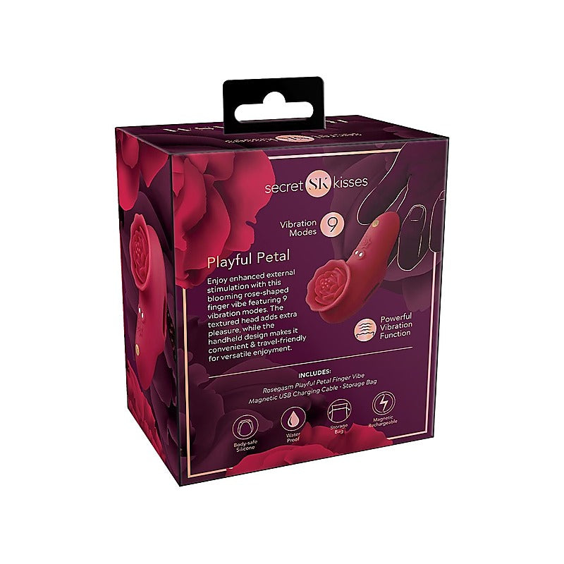 Rosegasm Playful Petal Finger Stimulator by Xgen - Finger and Tongue Vibrators