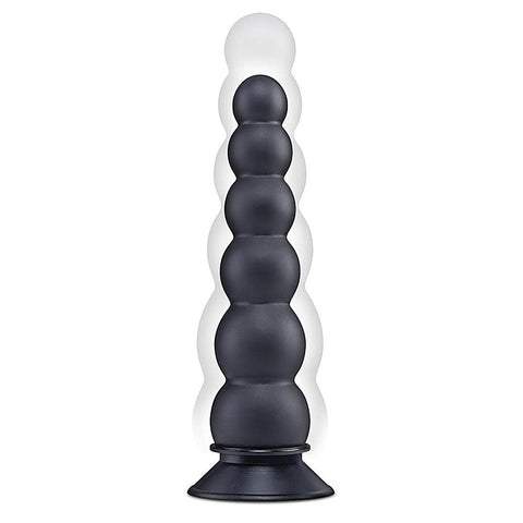 Xgen Size Up Ripple Inflatable Butt Plug Black - Butt Plugs