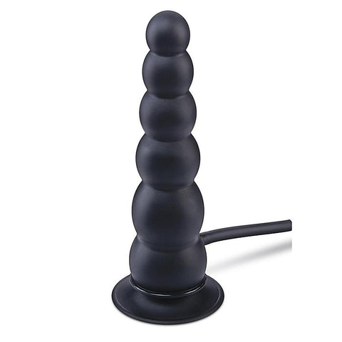 Xgen Size Up Ripple Inflatable Butt Plug Black - Butt Plugs
