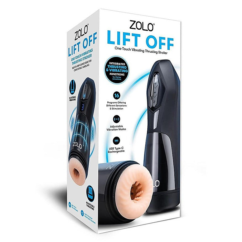 Zolo Lift Off Vibrating and Thrusting Auto Stroker - Masturbators and Strokers