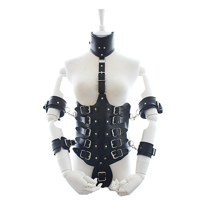 Ultimate Lockdown Leather Cincher by BDStyle - Cuffs And Restraints