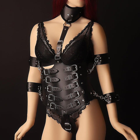 Ultimate Lockdown Leather Cincher by BDStyle - Cuffs And Restraints