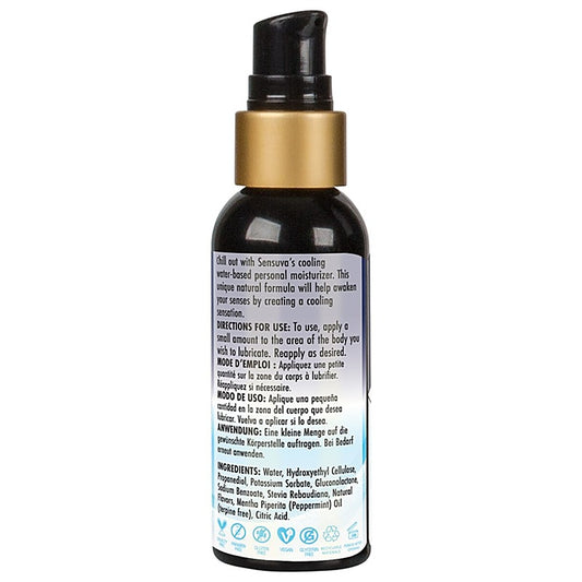 Sensuva Arctic Chill Cooling Personal Moisturizer 2oz - Water Based Lubes