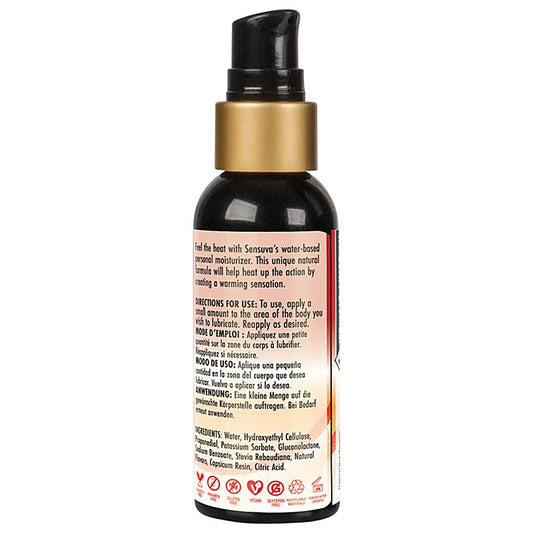 Sensuva Heat Wave Warming Personal Moisturizer 2oz - Water Based Lubes