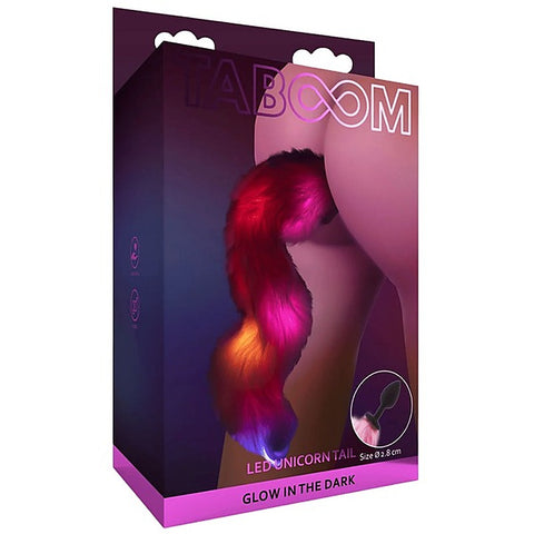 Scala Unicorn Tail and Butt Plug With LED Lights - Butt Plugs
