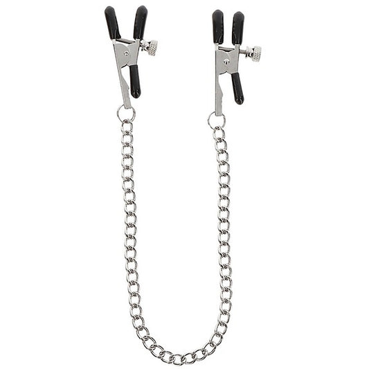 Scala Adjustable Nipple Clamps With Chain - Nipple and Clit Clamps