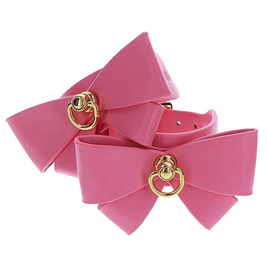 Scala Vegan PU Leather BDSM Play Wrist Cuffs