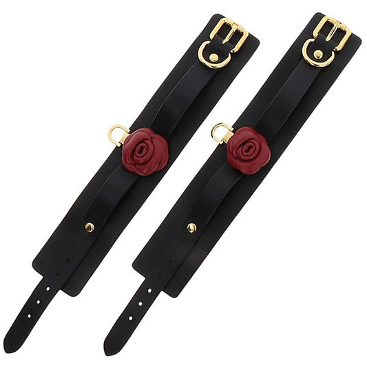Scala TABOOM Wild Roses Bondage Wrist Cuffs Set