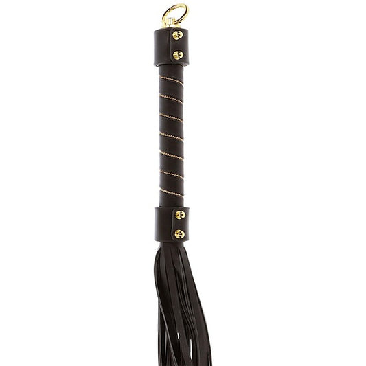 Scala Taboom Vegan PU Leather Studded Whip - Whips And Crops