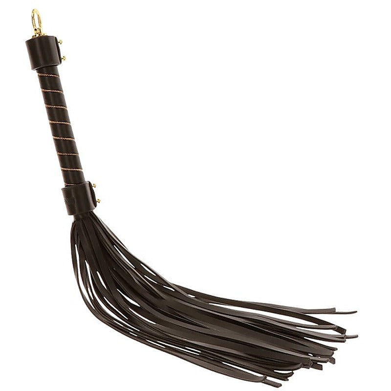 Taboom Vegan PU Leather Studded Whip by Scala - Whips And Crops