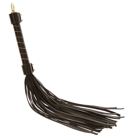 Taboom Vegan PU Leather Studded Whip by Scala - Whips And Crops