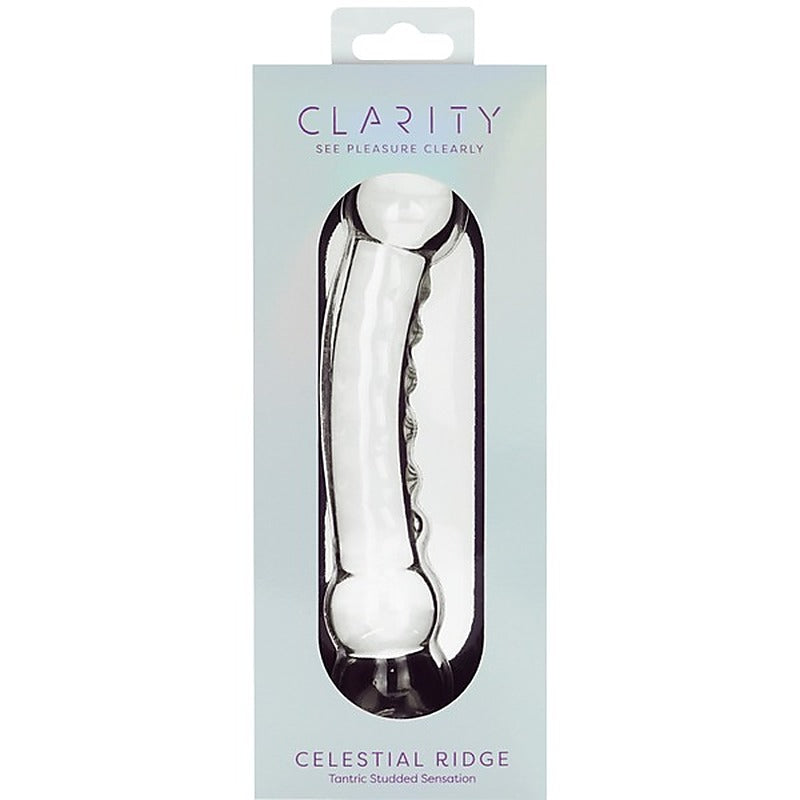 Creative Conceptions Celestial Ridge Double Ender Glass Dong - Glass Sex Toys