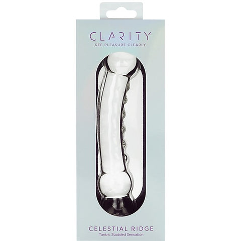 Creative Conceptions Celestial Ridge Double Ender Glass Dong - Glass Sex Toys