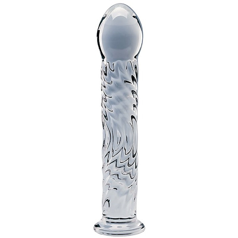Creative Conceptions Seraphic Ripple Borosilicate Glass Dildo - Glass Sex Toys