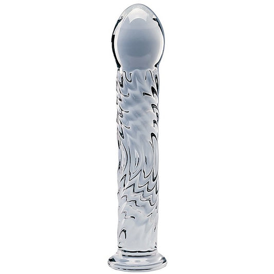 Creative Conceptions Seraphic Ripple Borosilicate Glass Dildo - Glass Sex Toys