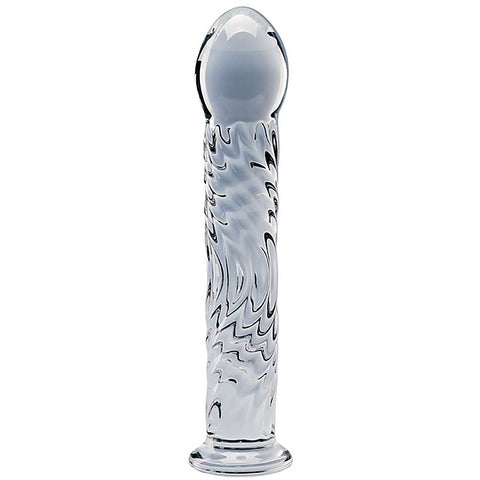Creative Conceptions Seraphic Ripple Borosilicate Glass Dildo - Glass Sex Toys