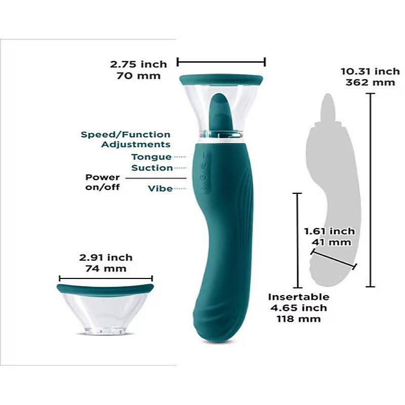 NS Novelties INYA Triple Delight Clitoral Vibrator - Clit Ticklers and Pulsators
