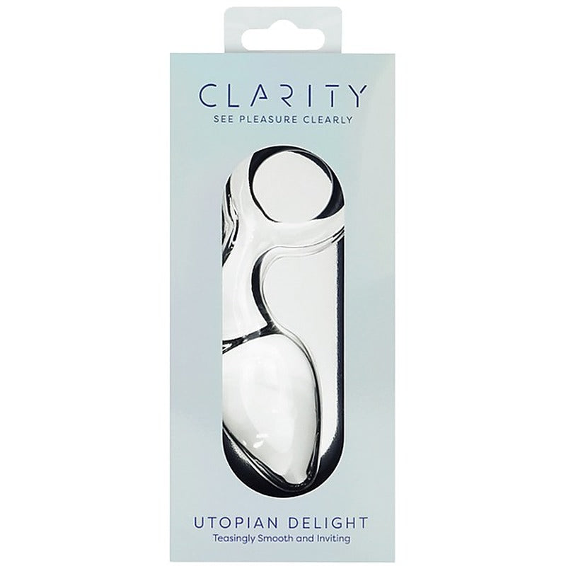 Utopian Delight Glass Anal Plug by Creative Conceptions - Glass Sex Toys