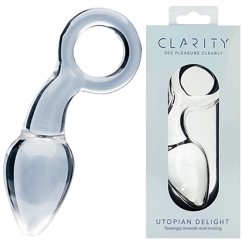 Utopian Delight Glass Anal Plug by Creative Conceptions - Glass Sex Toys