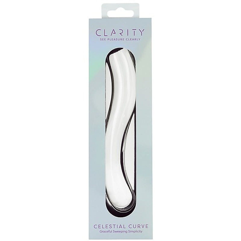 Creative Conceptions Celestial Curve Double Ender Glass Dildo - Glass Sex Toys