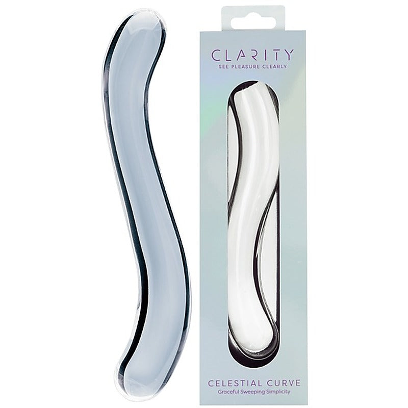 Creative Conceptions Celestial Curve Double Ender Glass Dildo - Glass Sex Toys