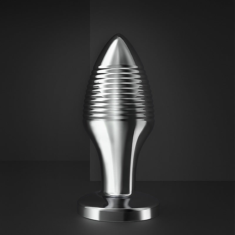 Rechargable Remote Controlled Vibrating Steel Butt Plug - Butt Plugs