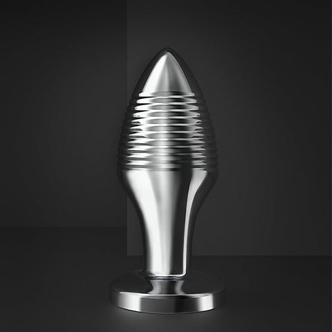 Rechargable Remote Controlled Vibrating Steel Butt Plug - Butt Plugs