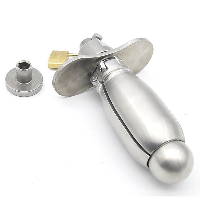 Deluxe Chastity Locking Anal Plug by BDStyle - Butt Plugs
