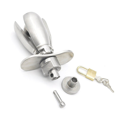 Deluxe Chastity Locking Anal Plug by BDStyle - Butt Plugs