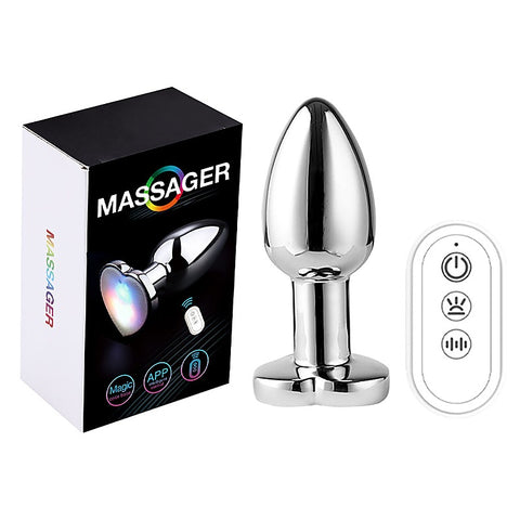 BDStyle App Controlled Light Up Rainbow LED Anal Plug - Butt Plugs
