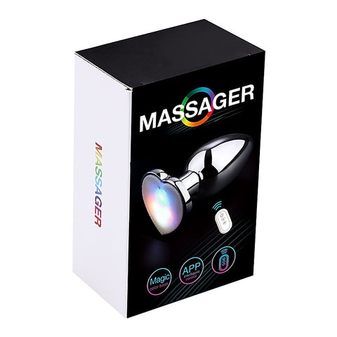 BDStyle App Controlled Light Up Rainbow LED Anal Plug - Butt Plugs