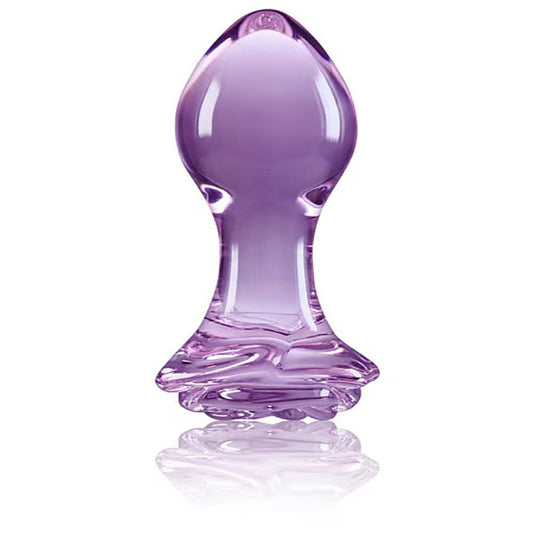 NS Novelties Crystal Rose Glass Anal Plug - Butt Plugs