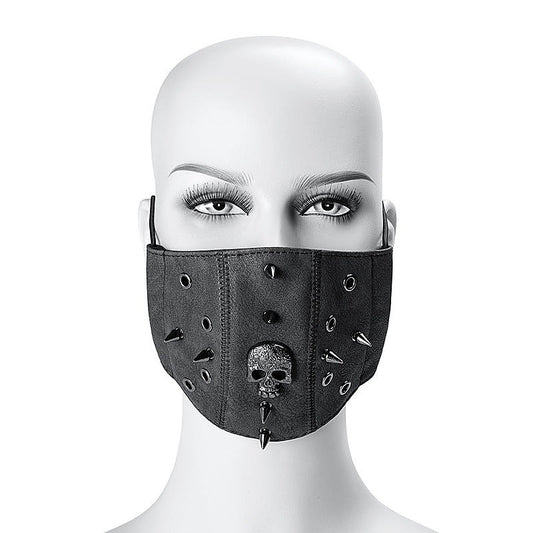 BDStyle Steampunk Skull Rivets Adjustable Mask - Masks And Blindfolds