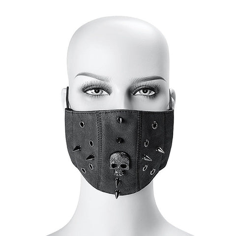 BDStyle Steampunk Skull Rivets Adjustable Mask - Masks And Blindfolds