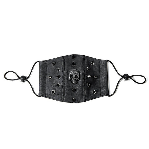 BDStyle Steampunk Skull Rivets Adjustable Mask - Masks And Blindfolds