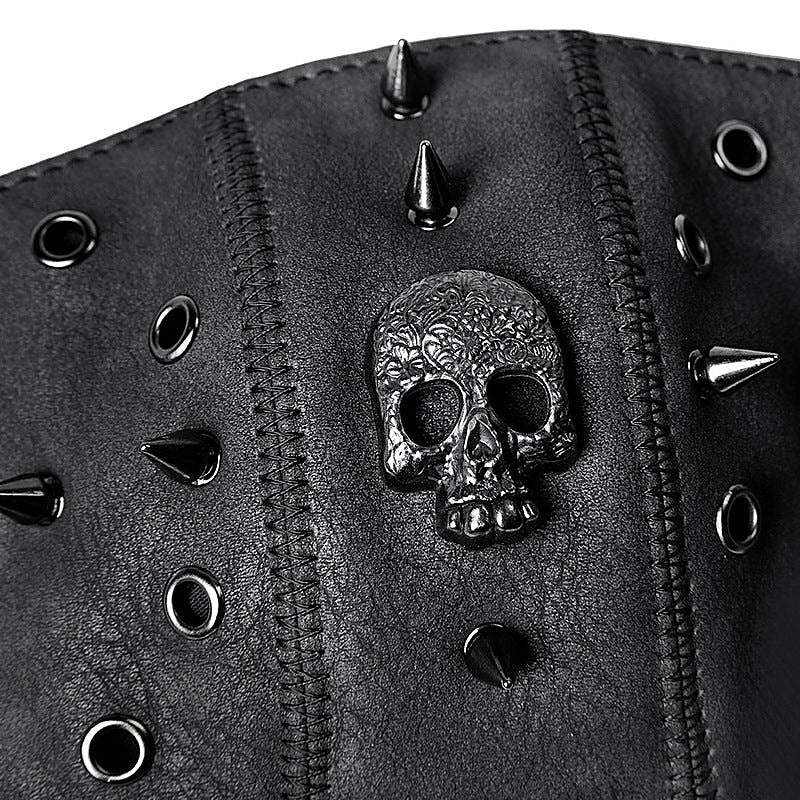 BDStyle Steampunk Skull Rivets Adjustable Mask - Masks And Blindfolds