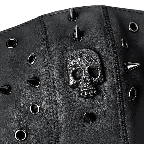 BDStyle Steampunk Skull Rivets Adjustable Mask - Masks And Blindfolds