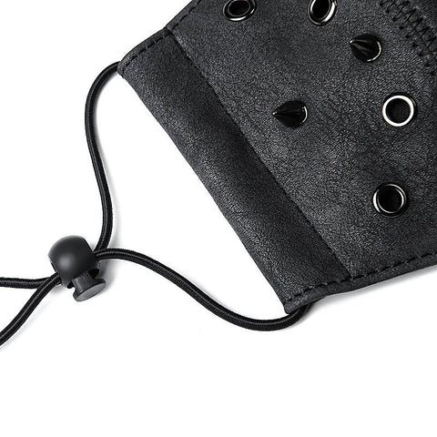 BDStyle Steampunk Skull Rivets Adjustable Mask - Masks And Blindfolds