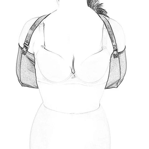 Tight Bondage Locking Armbinder Back-Bag Sheath by BDStyle - Her Fetish