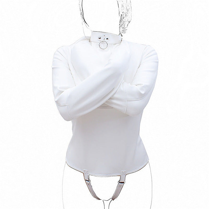 Premium Leather Straight Jacket by BDStyle - Her Fetish