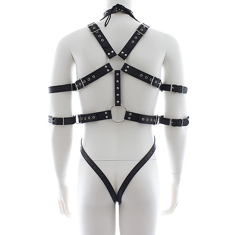 Fetish Full Body Harness With Double Cuffs by BDStyle - His Fetish