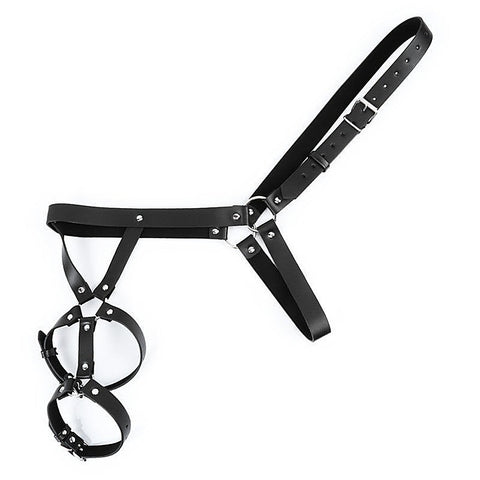 BDStyle One Shoulder Strap Body Chest Half Harness Belt - Cuffs And Restraints