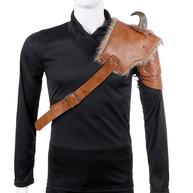 BDStyle Mens Horned Shoulder Armor Fetish Wear - Cuffs And Restraints