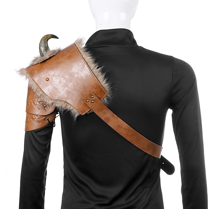 BDStyle Mens Horned Shoulder Armor Fetish Wear - Cuffs And Restraints