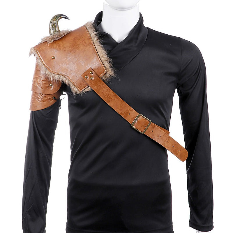 BDStyle Mens Horned Shoulder Armor Fetish Wear - Cuffs And Restraints
