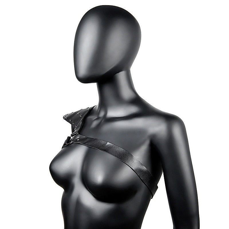 BDStyle One Shoulder Fetish Play Chest Harness - Cuffs And Restraints