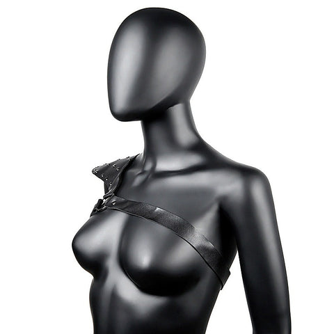 BDStyle One Shoulder Fetish Play Chest Harness - Cuffs And Restraints