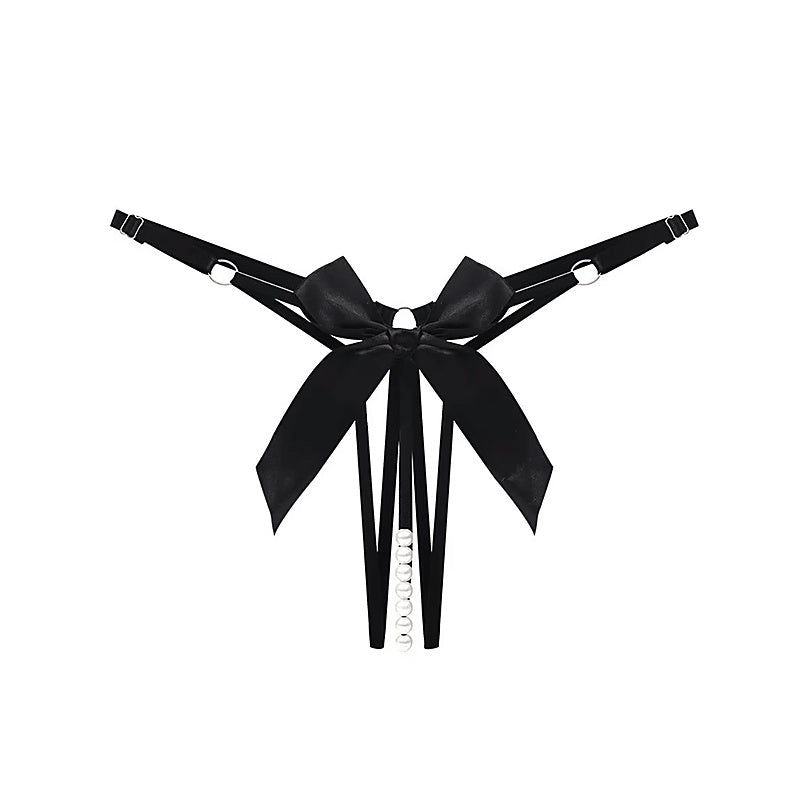 Men's Crotchless Pearl Panties by Love In Leather - Mens Briefs And Boxers