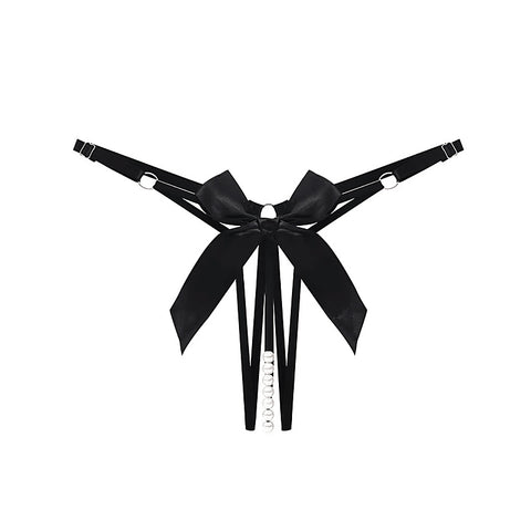 Men's Crotchless Pearl Panties by Love In Leather - Mens Briefs And Boxers