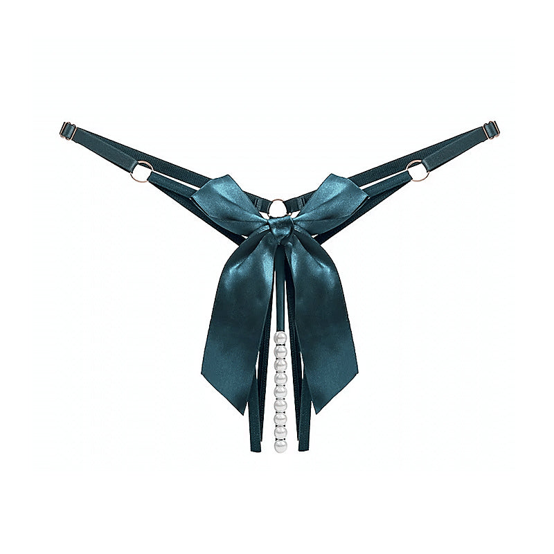 Men's Crotchless Pearl Panties by Love In Leather - Mens Briefs And Boxers